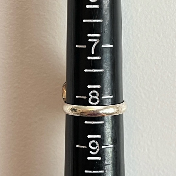 925 SILVER OVERLAY GEMSTONE RING RAINBOW MOONSTONE SIZE 8.25 - Picture 5 of 6